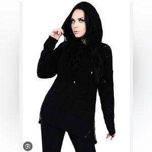 Foxblood davey sweater s/m black. Excellent condition 🖤